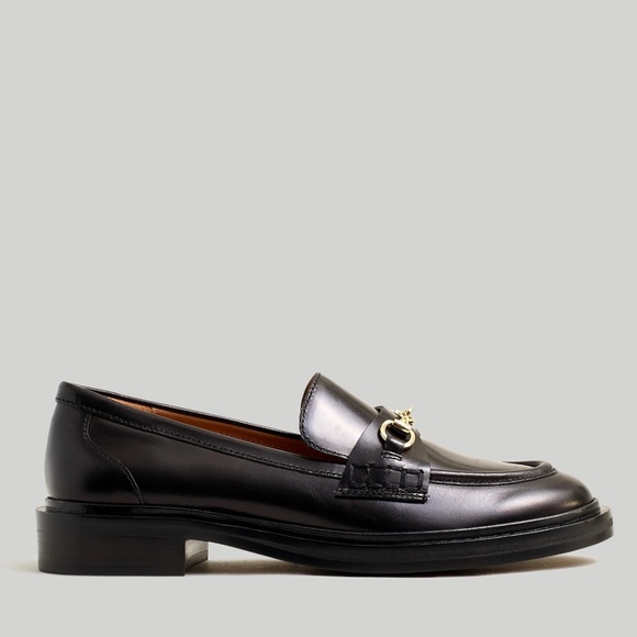 New MADEWELL Vernon Bit Hardware Loafer in True Black Leather - Picture 2 of 8